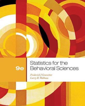 Statistics for the Behavioral Sciences：Statistics for the Behavioral Sciences