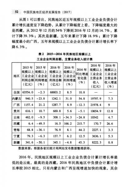 中国民族地区经济发展报告2017