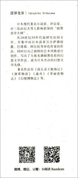 东西不可思议物语（日本鬼才、“暗黑猎魔人”涩泽龙彦49篇怪谈，重构东西方怪奇掌故）