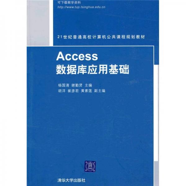 21世纪普通高校计算机公共课程规划教材：Access数据库应用基础