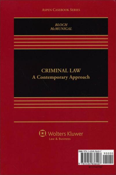 Looseleaf: Criminal Law: A Contemporary Approach[刑法解讀：以當(dāng)代視角分析]
