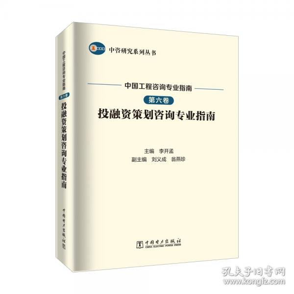 中咨研究系列叢書 中國工程咨詢專業(yè)指南