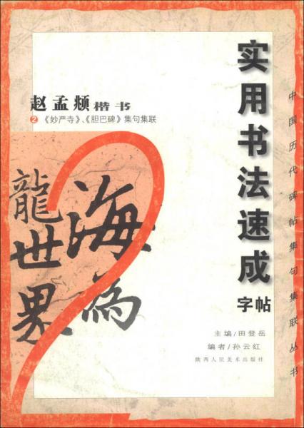 中國歷代碑帖集句集聯(lián)叢書·實用書法速成字帖·趙孟頫楷書（2）：《妙嚴寺》、《膽巴碑》集句集聯(lián)