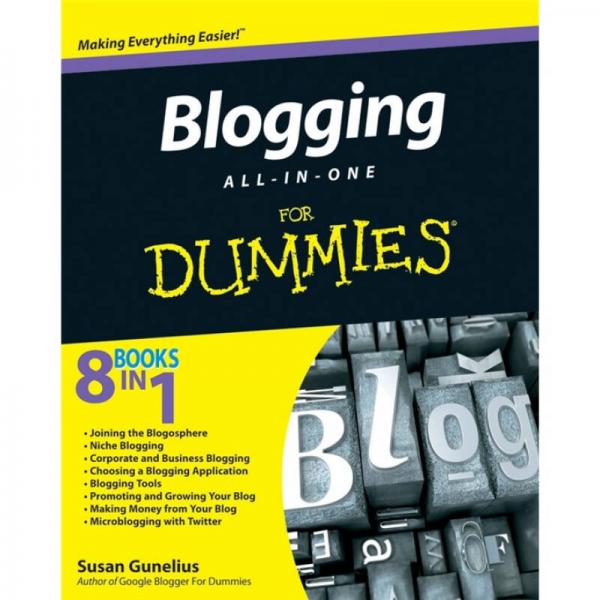 Blogging All-in-One for Dummies  傻瓜書-博客運用合集