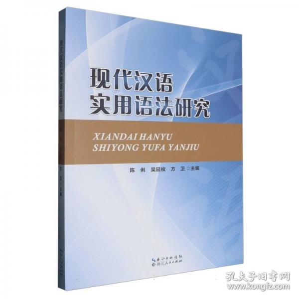 現(xiàn)代漢語實用語法研究