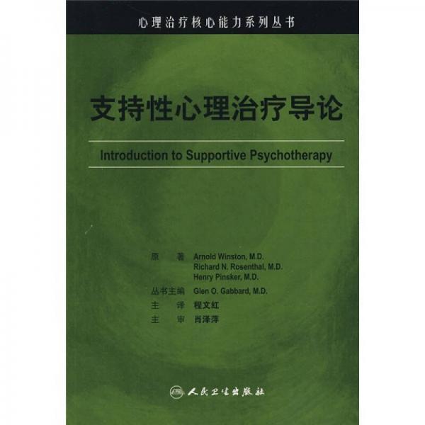 心理治疗核心能力系列丛书·支持性心理治疗导论（翻译版）