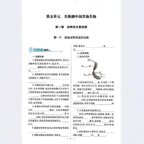 初中同步测控优化设计. 生物学八年级.