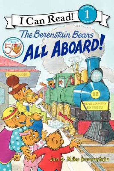 The Berenstain Bears: All Aboard! (I Can Read, Level 1)贝贝熊：全员上车！