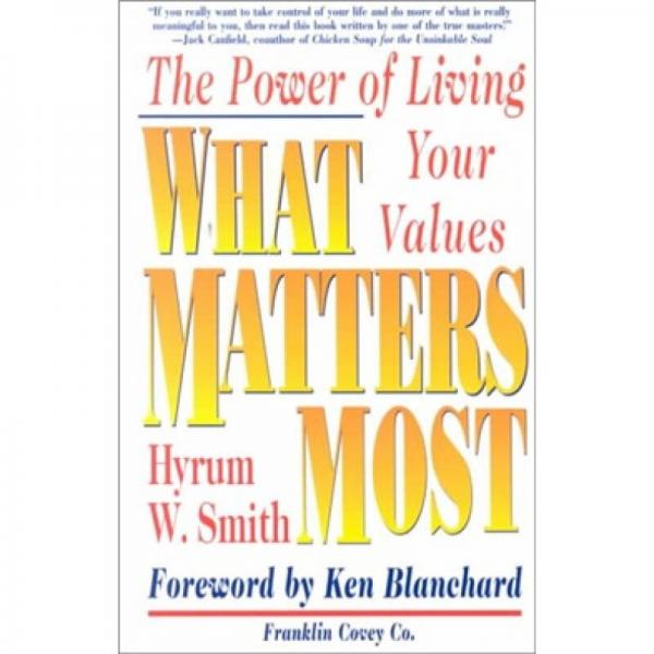 What Matters Most