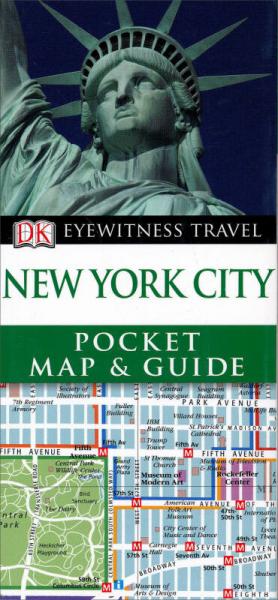 DK Eyewitness Pocket Map and Guide: New York City[目擊者袖珍地圖旅游指南：紐約]