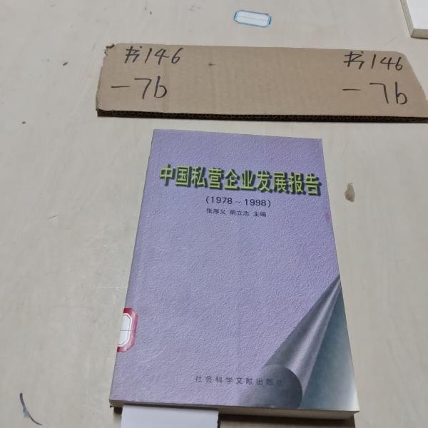 中國(guó)私營(yíng)企業(yè)發(fā)展報(bào)告:1978～1998