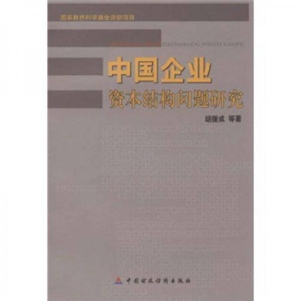 中國企業(yè)資本結(jié)構(gòu)問題研究