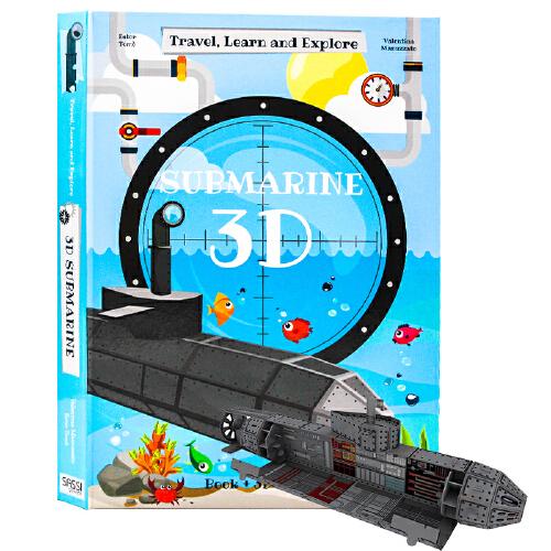 英文原版Travel Learn And Explore Submarine 3D潜艇模型书 科普