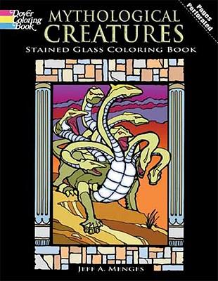 MythologicalCreaturesStainedGlassColoringBook