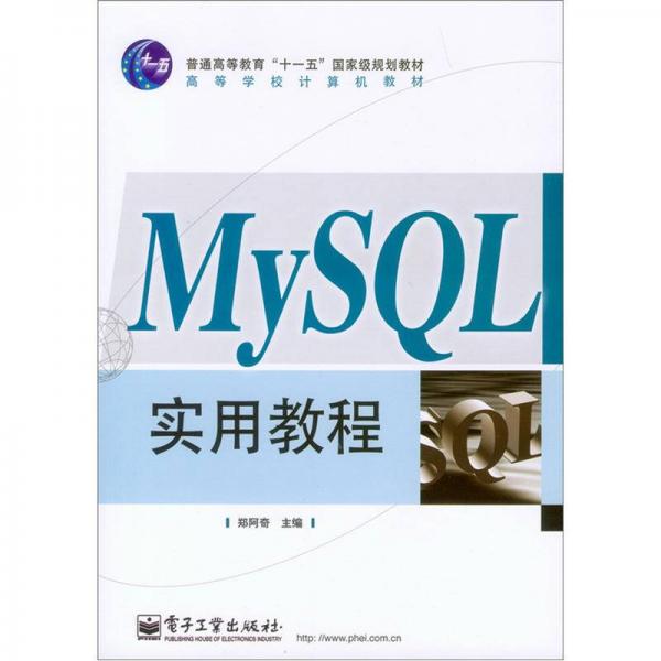 MySQL实用教程/普通高等教育“十一五”国家级规划教材·高等学校计算机教材