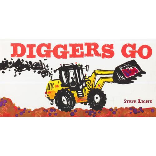 Diggers Go 挖掘机开走了(卡板书) 