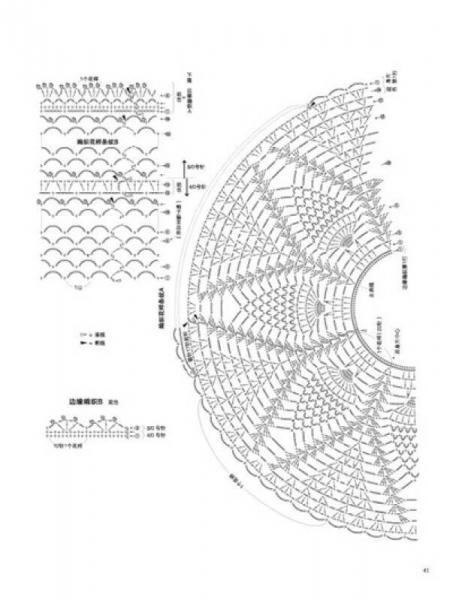清爽宜人的菠萝花钩织