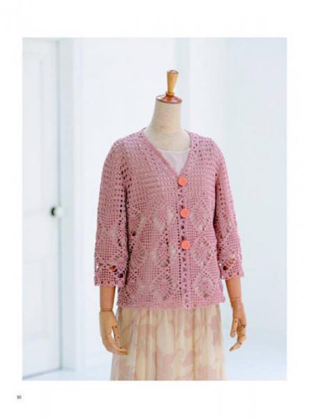 清爽宜人的菠萝花钩织