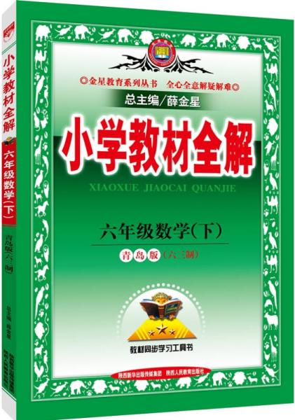 小学教材全解 六年级数学下 青岛版 六三制 2016春