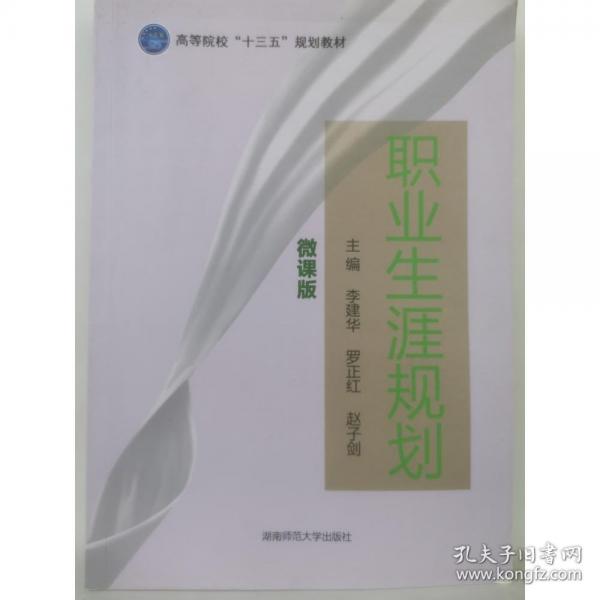 职业生涯规划李建华湖南师范大学出版社9787564839185