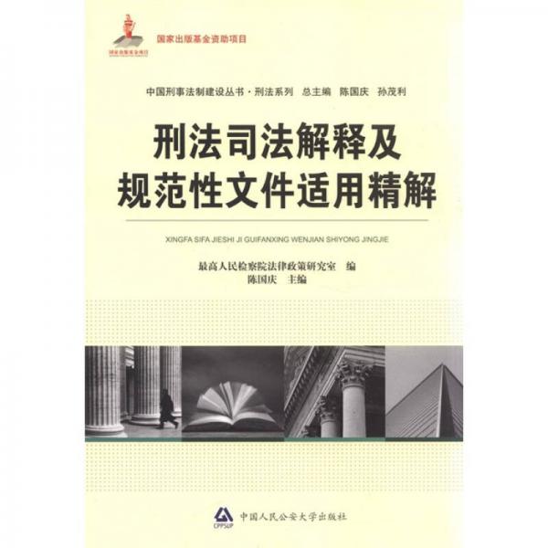 中国刑事法制建设丛书·刑法系列：刑法司法解释及规范性文件适用精解