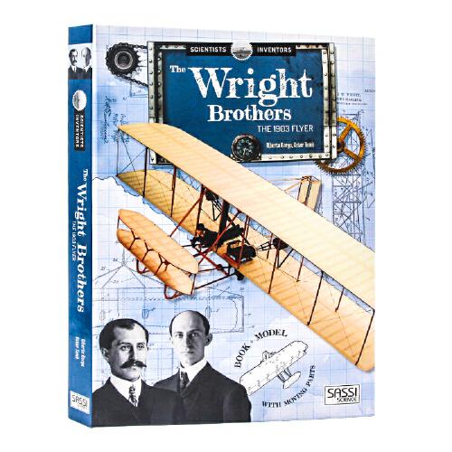 英文原版The Wright Brothers The 1903\' Flyer莱特兄弟 3D飞机模型书 科普