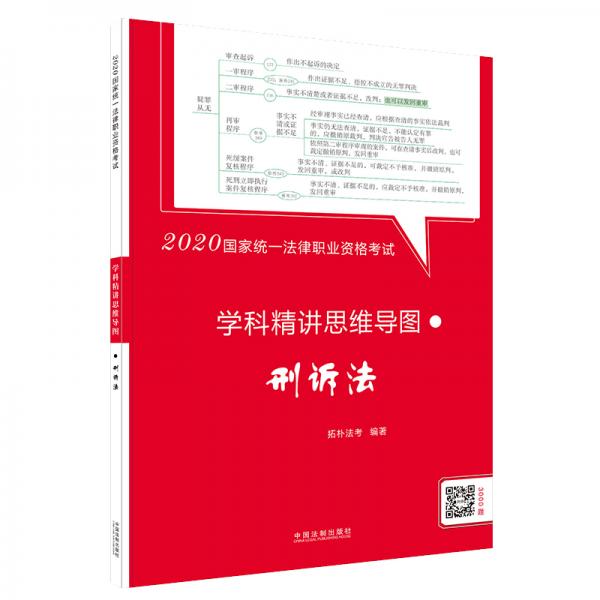 司法考试20202020国家统一法律职业资格考试学科精讲思维导图：刑诉法