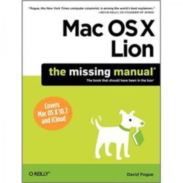 Mac OS X Lion: The Missing Manual 
