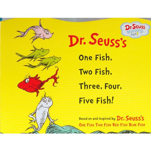 One Fish, Two Fish, Three, Four, Five Fish (Dr. Seuss Nursery Collection) [Board book]苏斯博士：一条鱼 两条鱼 三四五条（卡板书） 