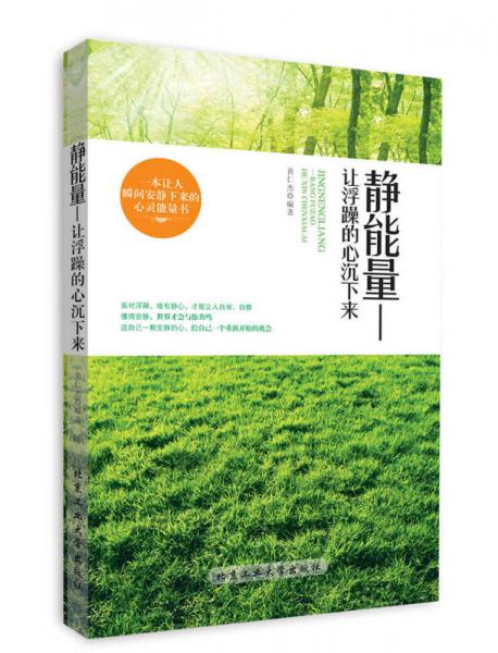 靜能量：讓浮躁的心沉下來