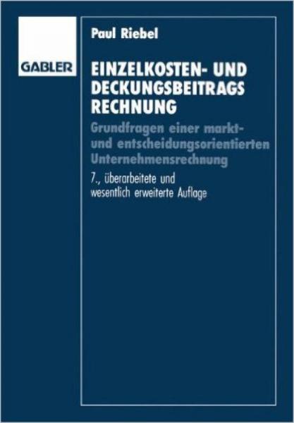 Einzelkosten- Und Deckungsbeitragsrechnung