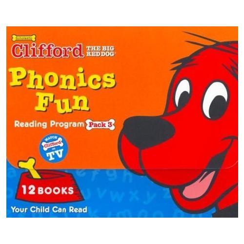 Clifford Phonics Fun Pack 3 （12 books）大红狗趣味英语Phonics第三级（12本书）