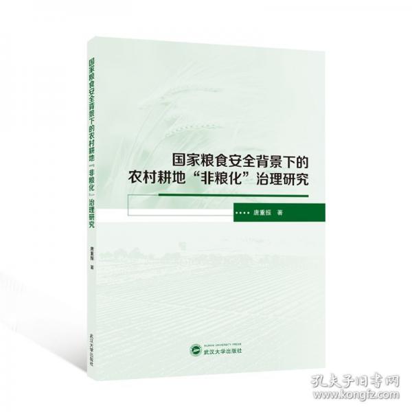 國(guó)家糧食安全背景下的農(nóng)村耕地“非糧化”治理研究