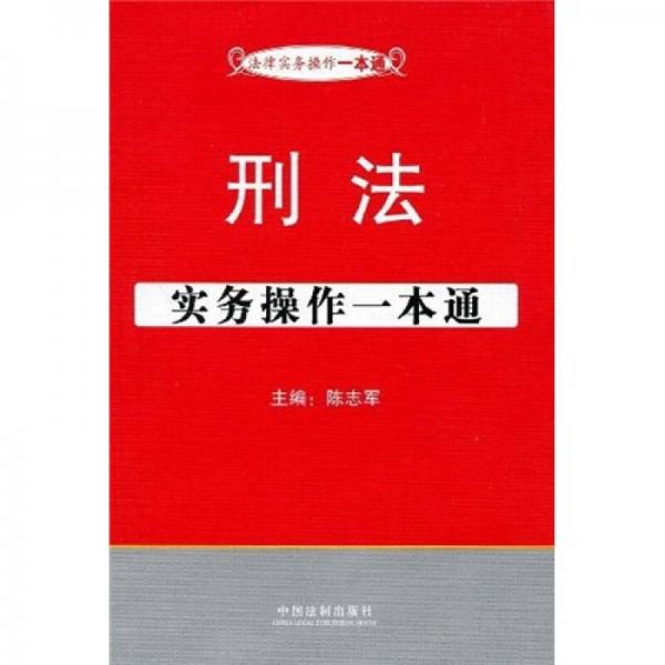 法律实务操作一本通1：刑法实务操作一本通