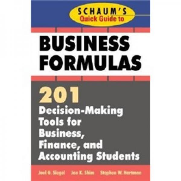Schaum's Quick Guide to Business Formulas