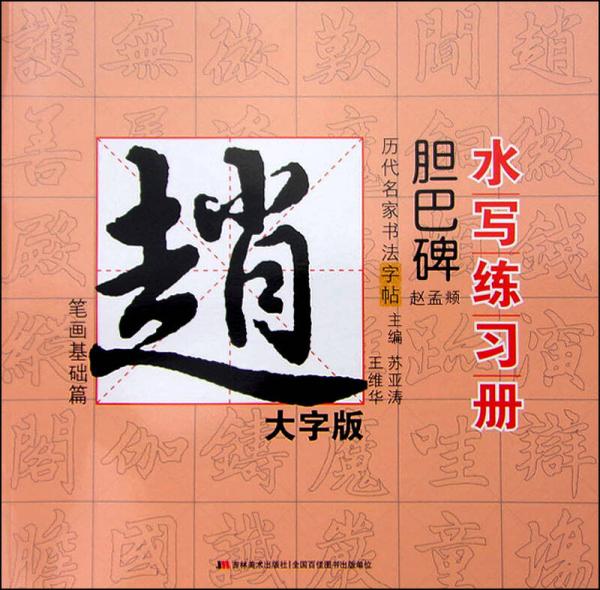 歷代名家書法水寫練習(xí)冊：趙孟頫·膽巴碑 筆畫基礎(chǔ)篇（大字版）