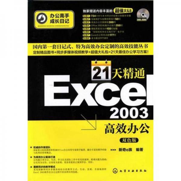 办公高手成长日记：21天精通Excel 2003高效办公