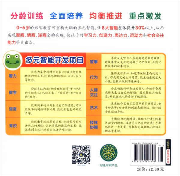 幼儿关键期多元智能开发：1-2岁