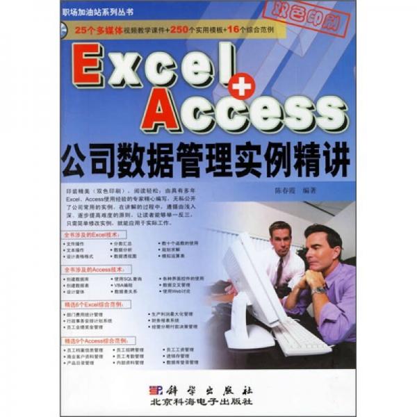 Excel+Access公司数据管理实例精讲（双色印刷）