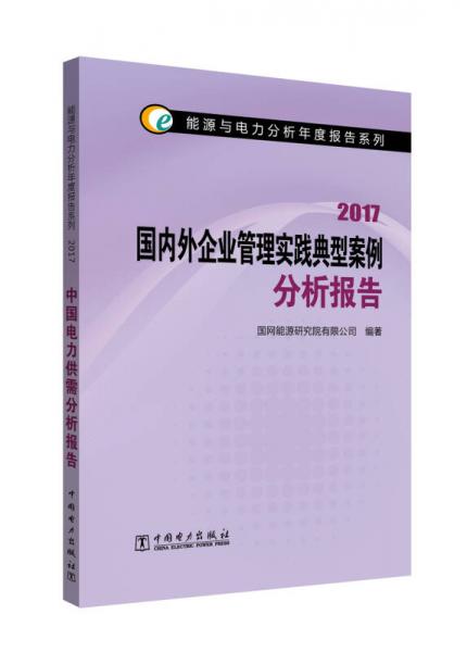 能源与电力分析年度报告系列 2017 国内外企业管理实践典型案例分析报告