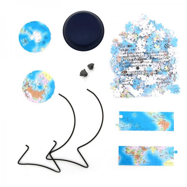 15厘米蓝色中文拼图地球仪