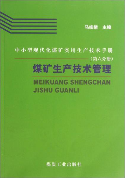 中小型現(xiàn)代化煤礦實用生產技術手冊.第六分冊.煤礦生產技術管理