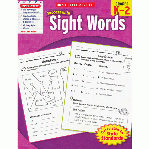 Scholastic Success with Sight Words 学乐必赢阅读：常见词 