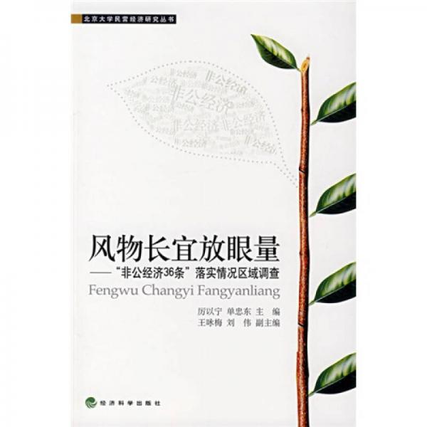風(fēng)物長宜放眼量：“非公經(jīng)濟(jì)36條”落實情況區(qū)域調(diào)查