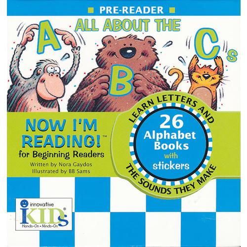 Now I'm Reading!Pre-Reader: All About the ABCs 我的第一套自然拼读故事书-预备级：ABC（26个字母书+贴画） 