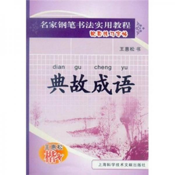 名家钢笔书法实用教程配套练习字帖·王惠松楷书：典故成语