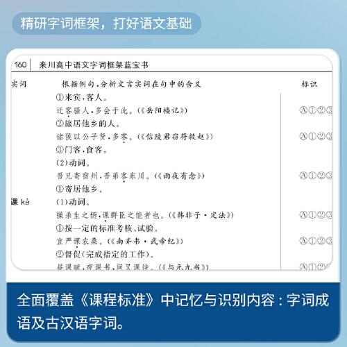 来川高中语文字词框架蓝宝书