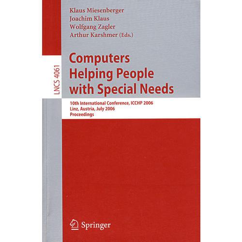 計算機用于幫助有特殊需求的人們： ICCHP 2006/會議錄/Computers helping people with special needs 