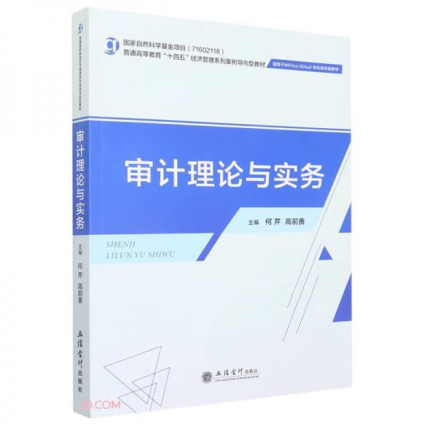 審計理論與實務(適用于MPAccMAud本科高年級教學普通高等教育十四五經(jīng)濟管理系列案例導向型