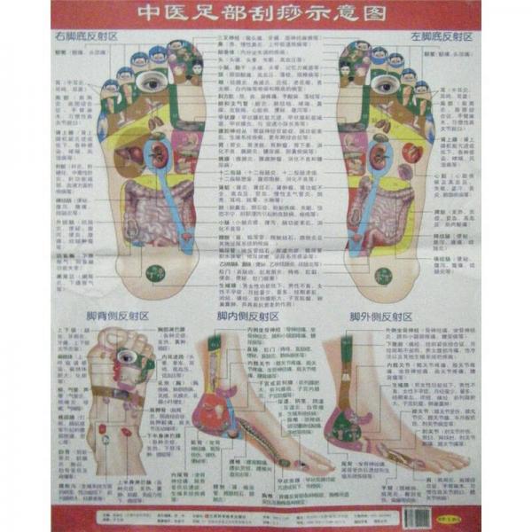 中醫(yī)足部刮痧示意圖